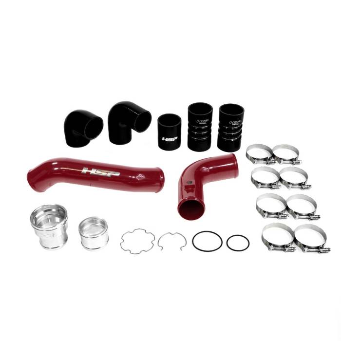 HSP Diesel - HSP Diesel Intercooler Bundle Kit For 2011-2022 Ford Powerstroke F250/350 6.7L-Illusion Cherry HSP Diesel - HSP-P-492-HSP-CR