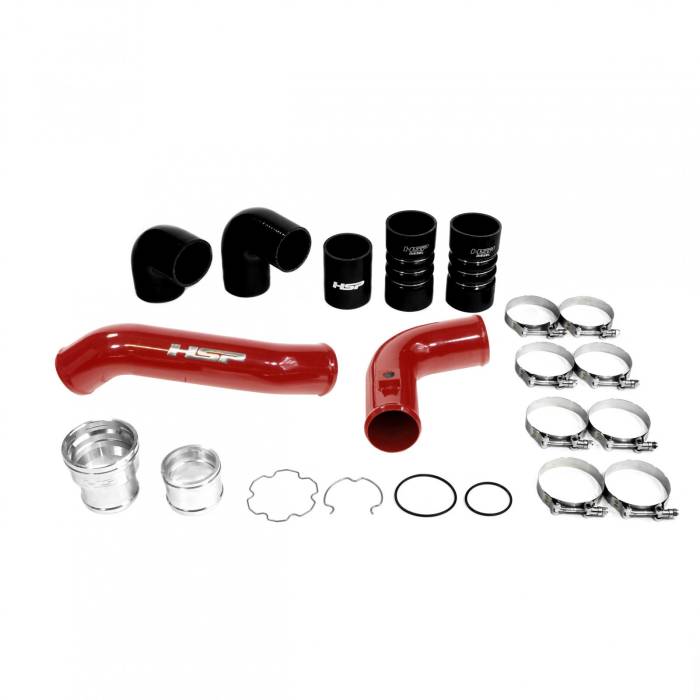 HSP Diesel - HSP Diesel Intercooler Bundle Kit For 2011-2022 Ford Powerstroke F250/350 6.7L-Flag Red HSP Diesel - HSP-P-492-HSP-BR