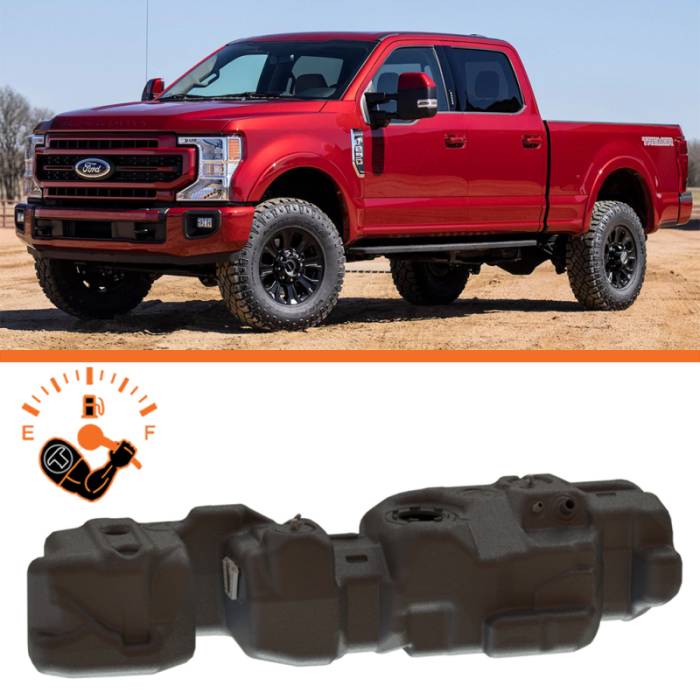 Titan Fuel Tanks - Titan Fuel Tanks 17-24 Ford F-250/F-350 PowerStroke Crew Cab Short Bed 55 Gallon XXL Mid-Ship Tank - 7020217