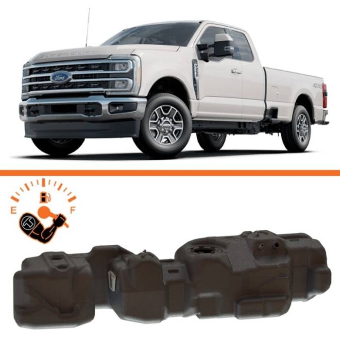 Titan Fuel Tanks - Titan Fuel Tanks 17-25 Ford F-250/F-350 PowerStroke Super Cab Long Bed 55 Gal XXL Mid-Ship Tank - 7020217X