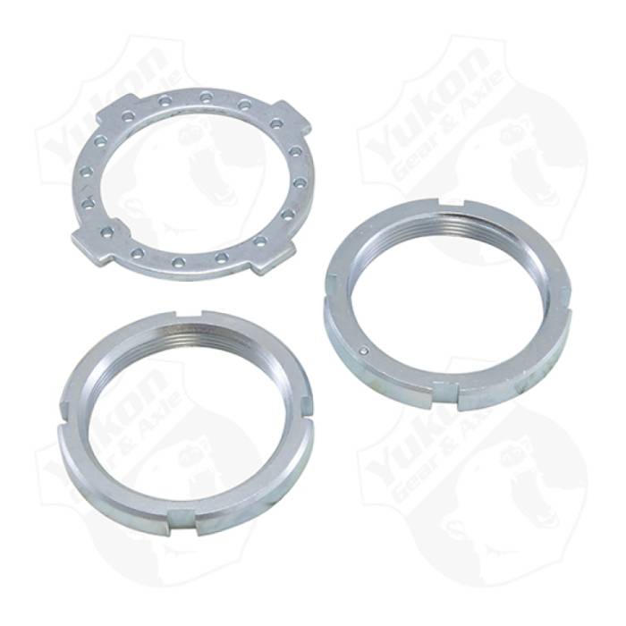 Yukon Gear & Axle - Yukon Gear & Axle Yukon Gear Dana 50/60 Spindle Nut Kit Replacement - AK D50F-NUTS-A
