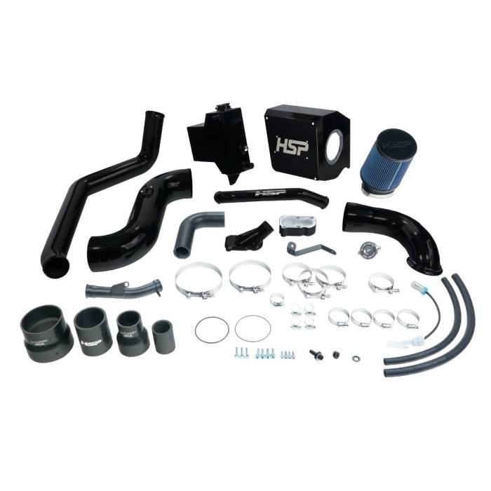 HSP Diesel - HSP Diesel Deluxe No Bridge/Cold Side Bundle Kit For 2007.5-2010 Chevrolet/GMC-Silk Satin Black HSP Diesel - HSP-D-494-HSP-SB