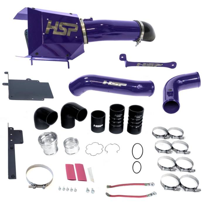 HSP Diesel - HSP Diesel Intake And Intercooler Bundle Kit For 17-19 Ford Powerstroke F250/350 6.7L-Illusion Purple HSP Diesel - HSP-P-493-2-HSP-CP