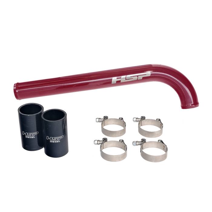 HSP Diesel - HSP Diesel Upper Coolant Tube For 19-22 Dodge Cummins 5th Gen 6.7L-Illusion Cherry HSP Diesel - HSP-C-537-1-HSP-CR