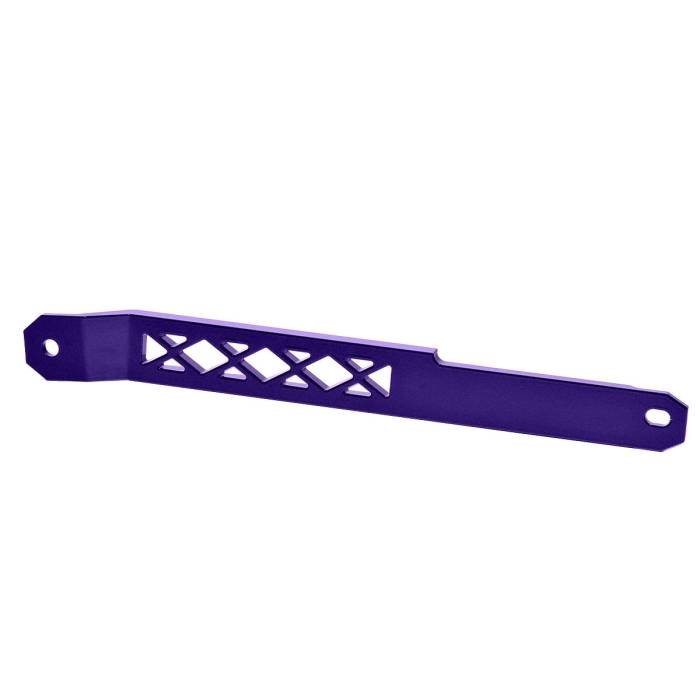 HSP Diesel - HSP Diesel 2020-2024 Chevrolet/GMC L5P Duramax Billet Driver Battery Hold Down Bracket Illusion Purple HSP Diesel - HSP-D-624-2-HSP-CP