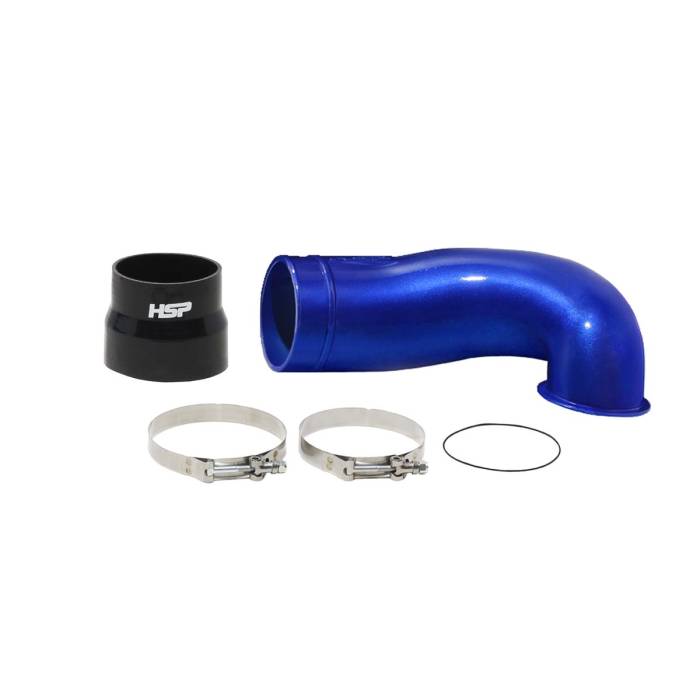 HSP Diesel - HSP Diesel Max Flow Intake Mouthpiece For 04.5-10 Chevrolet And GMC LLY/LBZ/LMM Duramax With 4 Inch Aftermarket Intakes Flag Red HSP Diesel - 003-4-HSP-BR
