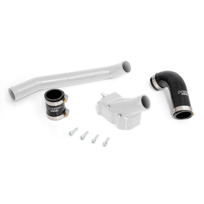 HSP Diesel - HSP Diesel Billet Thermostat Housing Kit W/Coolant Return for 01-05 Chevrolet/GMC Duramax LB7/LLY Polar White HSP Diesel - 040-1-HSP-W