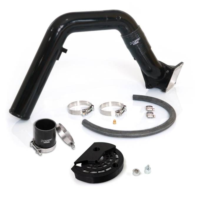 HSP Diesel - HSP Diesel Max Flow Bridge and Cold Side Tube Over Alt for 07.5-10 Chevrolet/GMC Duramax LMM Silk Satin Black HSP Diesel - 407-HSP-SB