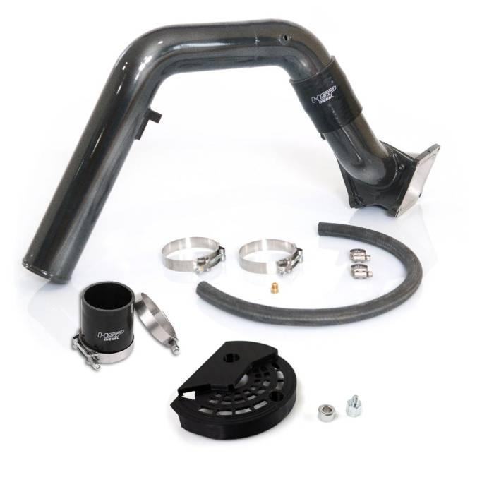 HSP Diesel - HSP Diesel Max Flow Bridge and Cold Side Tube Over Alt for 07.5-10 Chevrolet/GMC Duramax LMM Kingsport Grey HSP Diesel - 407-HSP-DG