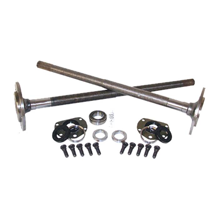 Yukon Gear & Axle - Yukon Gear & Axle Yukon Gear One Piece Axles For 76-79 Model 20 CJ7 Quadratrack w/ Bearings and 29 Splines / Kit - YCJQ