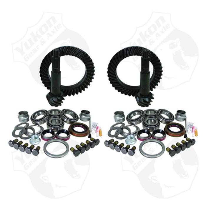 Yukon Gear & Axle - Yukon Gear & Axle Yukon Gear & Install Kit Package For Jeep TJ Rubicon in a 5.13 Ratio - YGK011