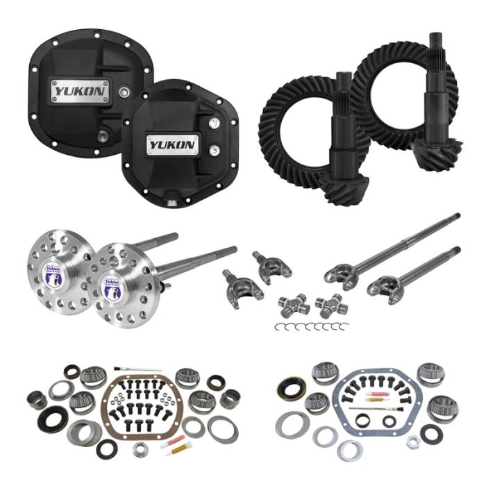 Yukon Gear & Axle - Yukon Gear & Axle Yukon Gear & Install Kit Stage 4 Package For Jeep JK (Non-Rubicon) in a 4.56 Ratio - YGK012STG4