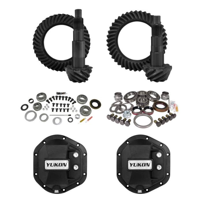 Yukon Gear & Axle - Yukon Gear & Axle Yukon 07-18 Jeep Wrangler STG 2 Re-Gear Kit w/Cover for Dana 44 5.13 Ratio 24 Spline - Front & Rear - YGK016STG2
