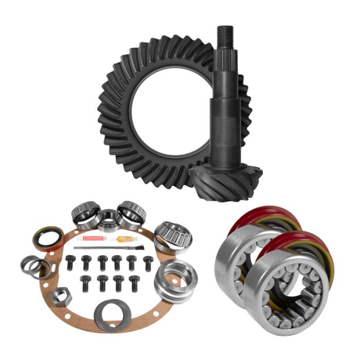 Yukon Gear & Axle - Yukon Gear & Axle Yukon Gear 8.5in GM 3.73 Rear Ring & Pinion Install Kit Axle Bearings 1.78in Case Journal - YGK2007