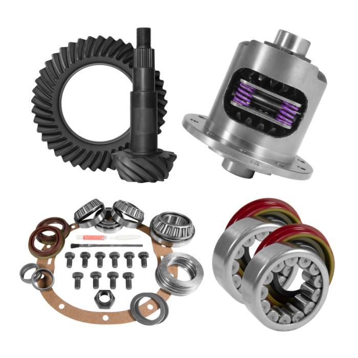 Yukon Gear & Axle - Yukon Gear & Axle Yukon 8.6in GM 3.42 Rear Ring & Pinion Install Kit 30 Spline Positraction Axle Bearings and Seals - YGK2026
