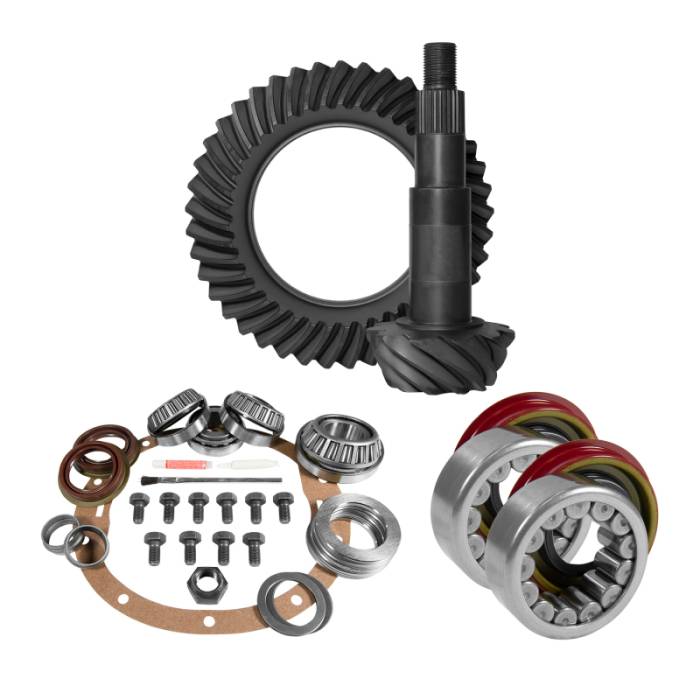 Yukon Gear & Axle - Yukon Gear & Axle Yukon Gear 8.6in GM 4.88 Rear Ring & Pinion Install Kit Axle Bearings and Seal - YGK2035