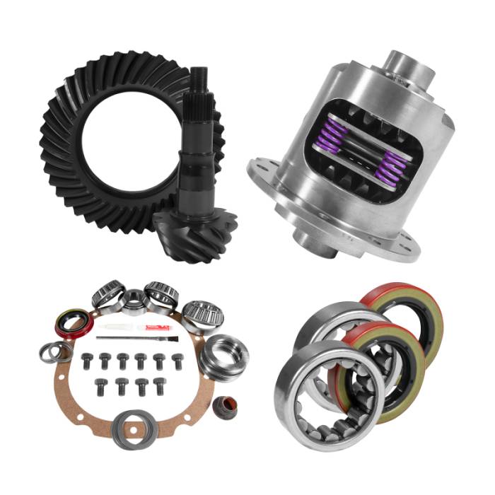 Yukon Gear & Axle - Yukon Gear & Axle Yukon 8.8in Ford 3.73 Rear Ring & Pinion Install Kit 31 Spline Positraction 2.53in Axle Bearings - YGK2039