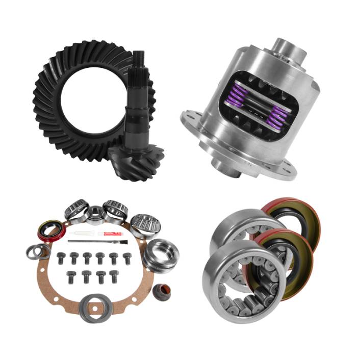 Yukon Gear & Axle - Yukon Gear & Axle Yukon 8.8in Ford 4.56 Rear Ring & Pinion Install Kit 31 Spline Positraction 2.99in Axle Bearings - YGK2063
