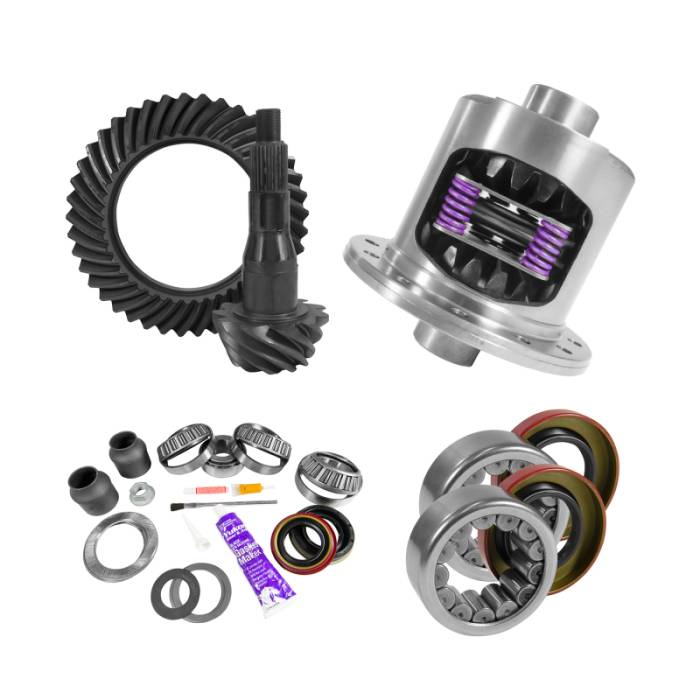 Yukon Gear & Axle - Yukon Gear & Axle Yukon 9.75in Ford 4.11 Rear Ring & Pinion Install Kit 34 Spline Positraction 2.99in Axle Bearing - YGK2099