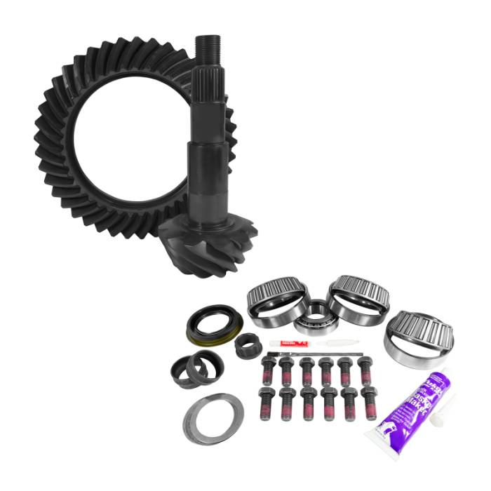 Yukon Gear & Axle - Yukon Gear & Axle Yukon Gear 11.5in AAM 3.73 Rear Ring & Pinion Install Kit 4.125in OD Pinion Bearing - YGK2106