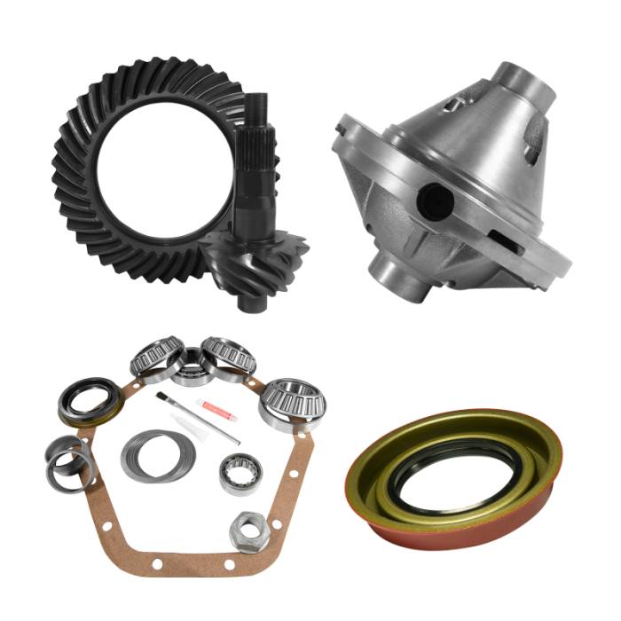 Yukon Gear & Axle - Yukon Gear & Axle Yukon Gear 10.5in GM 14 Bolt 4.88 Rear Ring & Pinion Install Kit 30 Spline Positraction - YGK2128