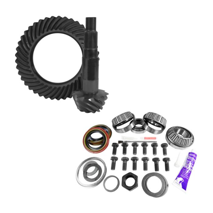 Yukon Gear & Axle - Yukon Gear & Axle Yukon Gear 11.25in Dana 80 3.73 Rear Ring & Pinion Install Kit 4.375in OD Head Bearing - YGK2172