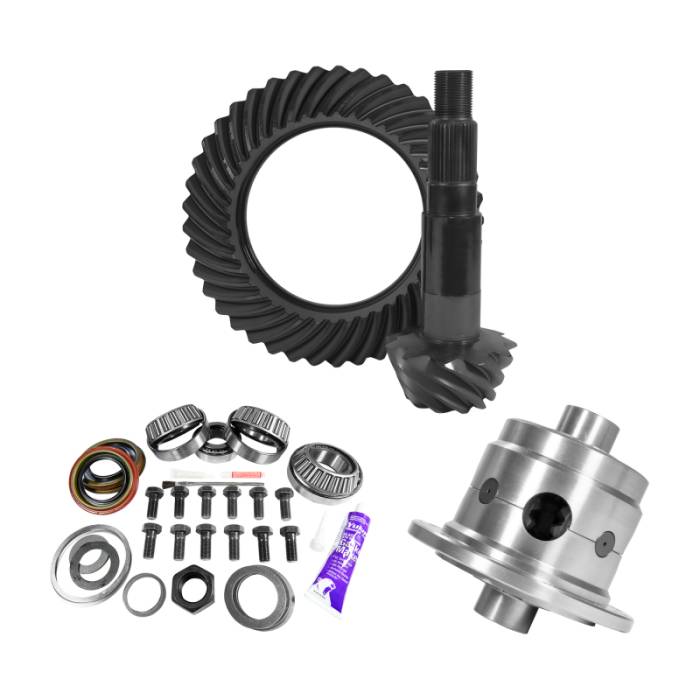 Yukon Gear & Axle - Yukon Gear & Axle Yukon Gear 11.25in Dana 80 3.54 Rear Ring & Pinion Install Kit 35 Spline Positraction 4.375in BRG - YGK2178
