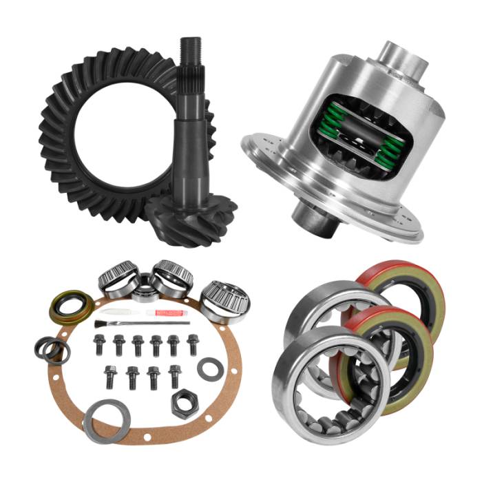 Yukon Gear & Axle - Yukon Gear & Axle Yukon Gear 8.25in CHY 4.88 Rear Ring & Pinion Install Kit Positraction 1.618in ID Axle Bearings - YGK2198