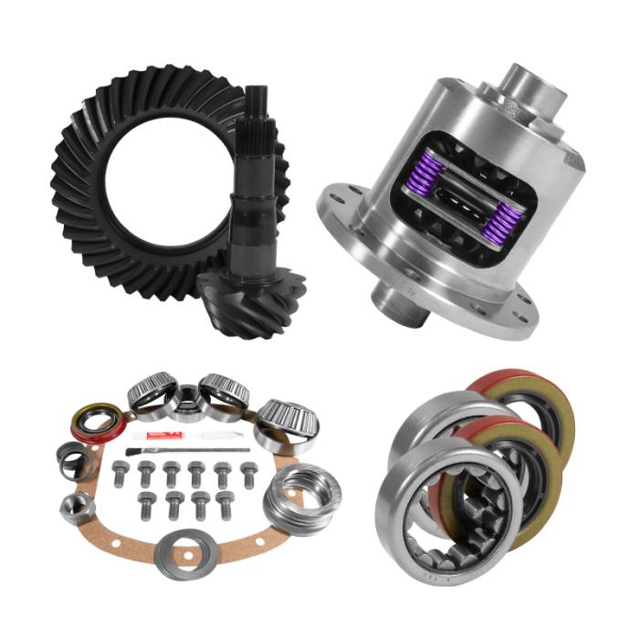 Yukon Gear & Axle - Yukon Gear & Axle Yukon Gear 7.5in GM 3.42 Rear Ring & Pinion Install Kit 26 Spline Positraction 2.25in Axle Bearings - YGK2241