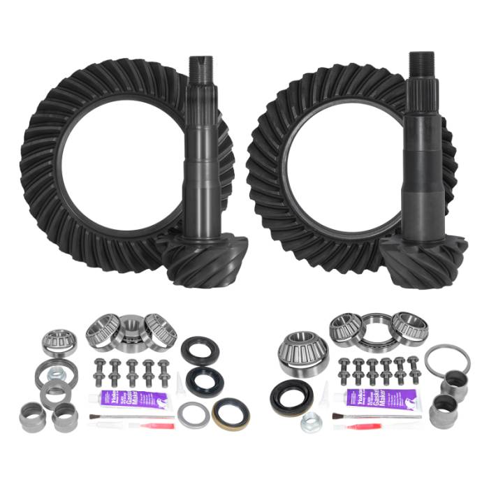 Yukon Gear & Axle - Yukon Gear & Axle Yukon Gear Ring & Pinion Gear Kit Package Front & Rear with Install Kits - Toyota 8.2/8in. IFS - YGKT008-456LOC-4