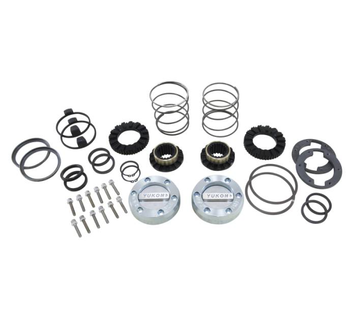 Yukon Gear & Axle - Yukon Gear & Axle Yukon Gear Hardcore Locking Hub Set For GM 8.5in Front & Dana 44 / 19 Spline - YHC70007