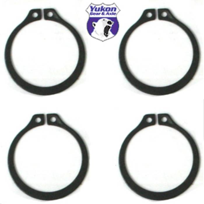 Yukon Gear & Axle - Yukon Gear & Axle Yukon Gear (4) Full Circle Snap Rings / Fits Dana 60 733X U-Joint w/ Aftermarket Axle - YP SJ-733X-502
