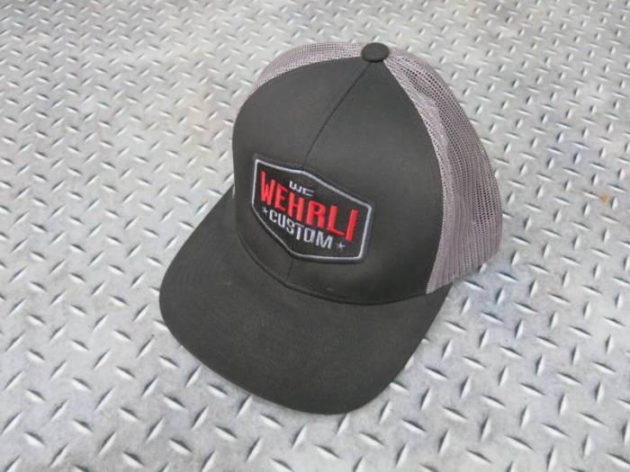 Wehrli Custom Fabrication - Snap Back Hat Black/Charcoal Badge