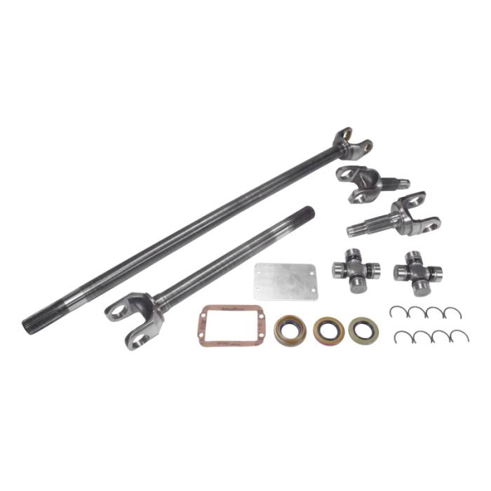 Yukon Gear & Axle - Yukon Gear & Axle USA Standard 4340 Chrome-Moly Replacement Axle Kit For TJ/XJ/YJ/WJ/Zj Front / Dana 30 / 27 Spline - ZA W24110