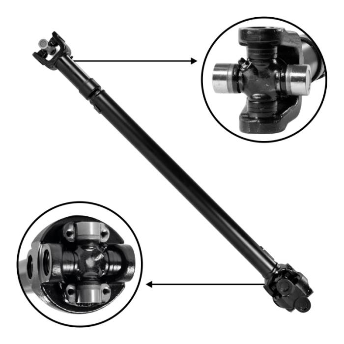 Yukon Gear & Axle - Yukon Gear & Axle USA Standard Front Driveshaft for Jeep Wrangler 38-1/4in Center to Center - ZDS9765