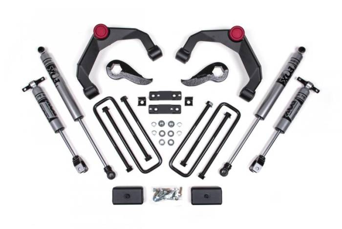 Zone Offroad - Zone Offroad 2020 GM 2500 / 3500 HD 3In Adventure Series (OE Key 84634344) w/o Overloads - Fox - ZONC48F