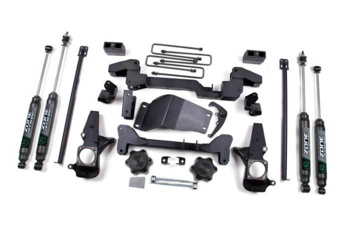Zone Offroad - Zone Offroad 01-10 GM K2500 HD 6in Suspension System - ZONC4N