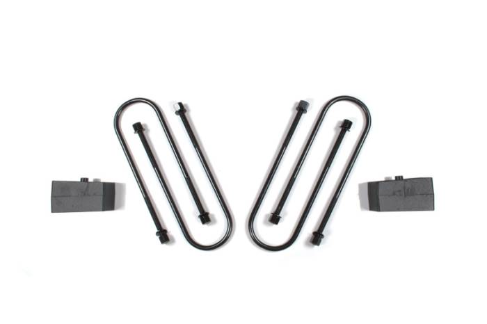 Zone Offroad - Zone Offroad Ram 3500 Rear 2in Block Kit - 4in U-bolts - ZOND1207