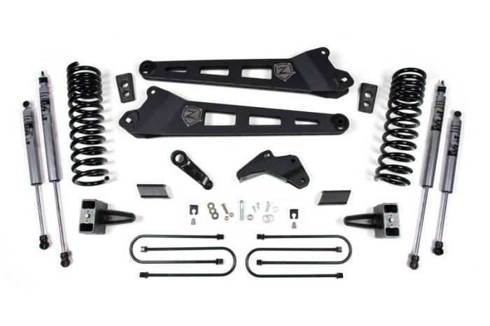 Zone Offroad - Zone Offroad 13-18 Ram 3500 6.5in Replacement Kit, Front Coil, Rear Block - Nitro Shocks - ZOND57F