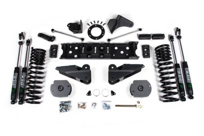 Zone Offroad - Zone Offroad 19-20 Ram 2500 4.5in Radius Arm Bracket - Diesel - 6-Bolt T-Case - Nitro Shocks - ZOND76N