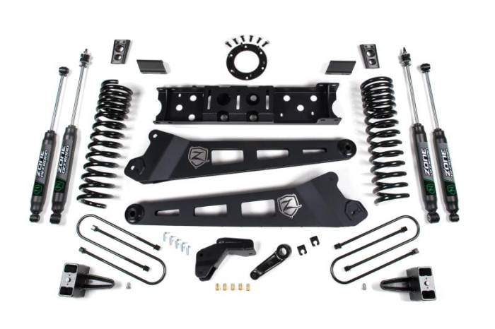 Zone Offroad - Zone Offroad 2019 Ram 3500 4.5in Radius Arm 3in Rear Block w/o Overload - Fox Shocks - 8-Bolt T-Case - ZOND84F