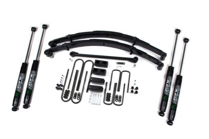 Zone Offroad - Zone Offroad 00-04 Ford F-250/350 4in Suspension Kit - ZONF1N