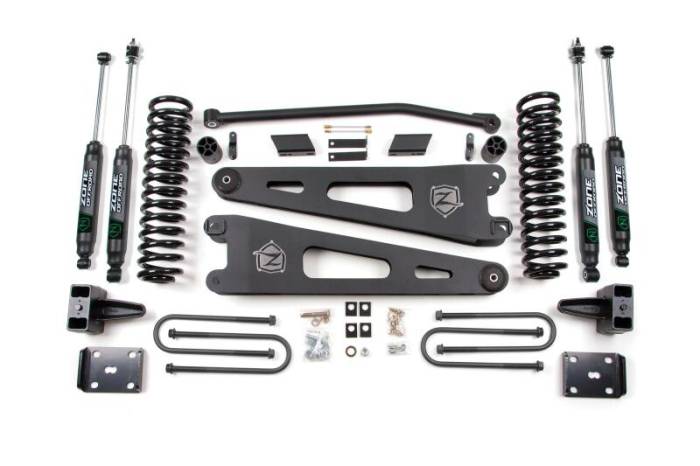 Zone Offroad - Zone Offroad 11-12 Ford SuperDuty 4in Radius Arm System - Diesel - ZONF25N