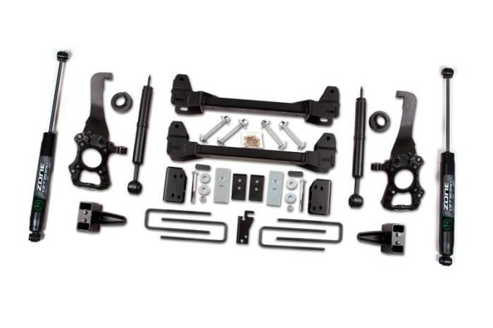 Zone Offroad - Zone Offroad 09-13 Ford F-150 2WD 6in Kit - 4in Rear Block - ZONF80N