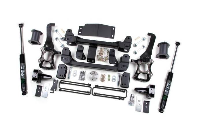 Zone Offroad - Zone Offroad 2014 Ford F-150 6in Suspension System - 4in Rear Block - ZONF81N