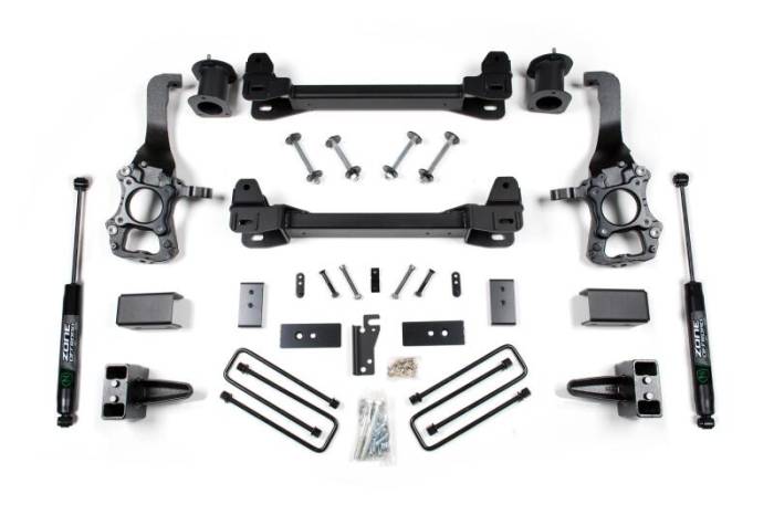 Zone Offroad - Zone Offroad 2014 Ford F-150 2WD 6in Suspension System - 4in Rear Block - ZONF82N