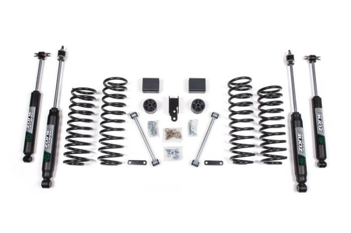 Zone Offroad - Zone Offroad 07-12 Jeep JK 2dr 3in Suspension Kit - ZONJ12N