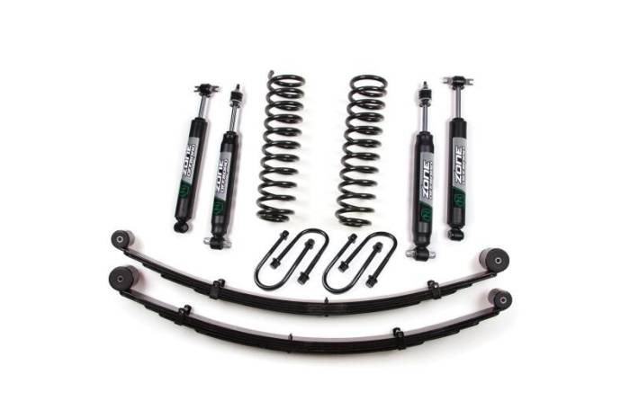 Zone Offroad - Zone Offroad 84-01 Jeep XJ 3in w/ Rear Springs-Chrysler 8.25 - ZONJ21N