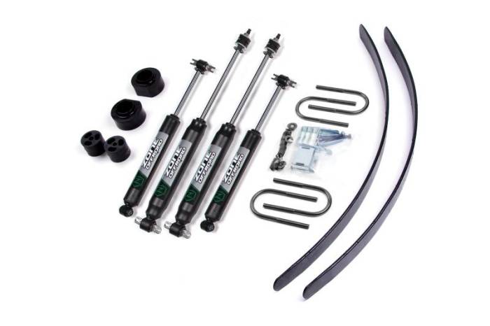 Zone Offroad - Zone Offroad 84-01 Jeep XJ 2in Kit w/Dana35 Axle - ZONJ5N