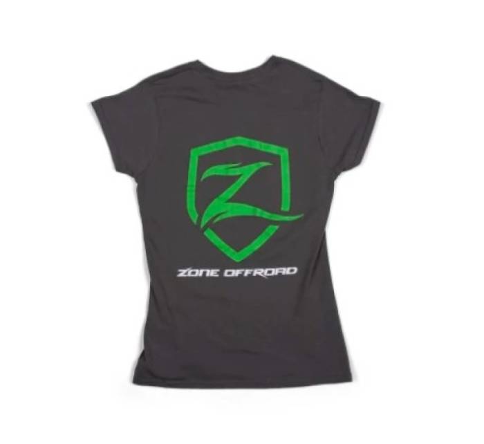 Zone Offroad - Zone Offroad Charcoal Gray Premium Cotton T-Shirt w/ Zone Offroad Logo - Womens - 2XL - ZONU91632XL
